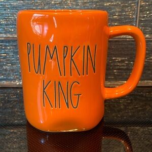 Rae Dunn Halloween Pumpkin King Coffee Mug Tea Cup Jack Skellington Bone Daddy